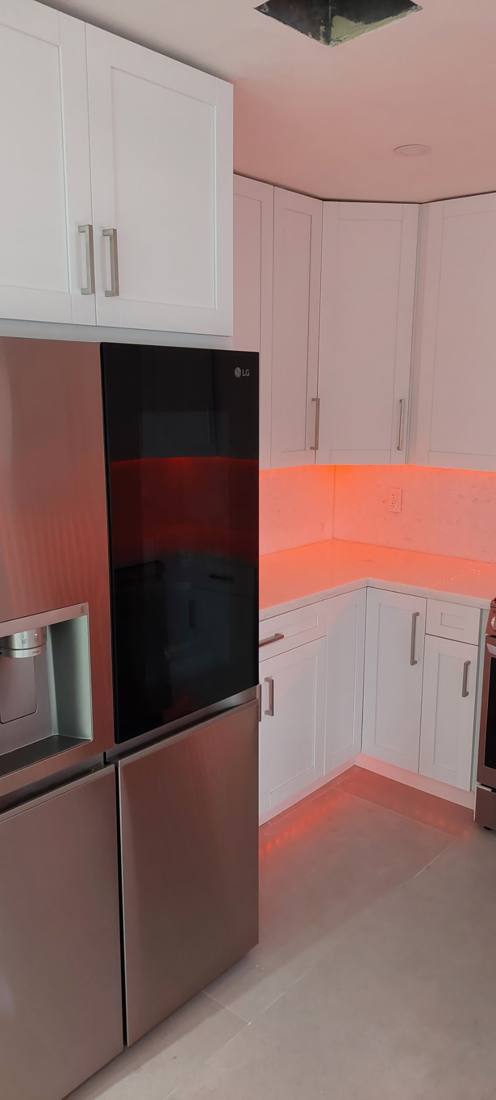 Kitchen remodel with new appliances